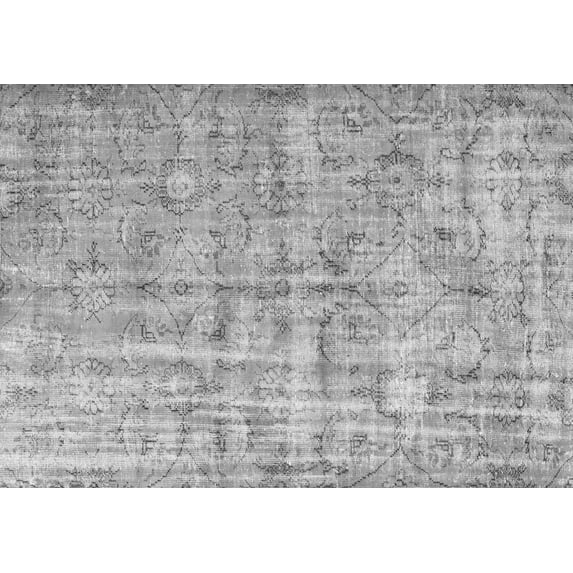 Ahgly Company Indoor Rectangle Abstract Gray Contemporary Area Rugs, 2' x 5'