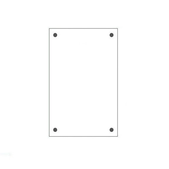 Bfogop Acrylic Magnetic Photo Frame Mini Picture Frame Double Sided Clear Fridge Magnetic Display for Film Photos Cards Stamp Gift for Family Friend Christmas (2.36 x 3.5 Inch)