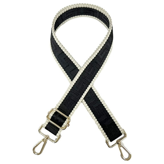 Purse Strap, Replacement Crossbody Shoulder Strap for Handbag, 3.8cm Wide Shoulder Strap Replacement, Adjustable 75-140cm - black