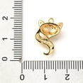 thumbnail image 3 of 20 pc Brass Micro Pave Cubic Zirconia Pendants Fox Charms Real 18K golden Plated 17.5x11x3mm Hole: 1.4mm, 3 of 3