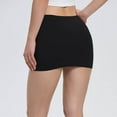 thumbnail image 4 of Sevevn Women's Summer Sexy Fashion Solid Color Elastic Waist Short Skirt Black XXL Women Beach Fashion, 4 of 7