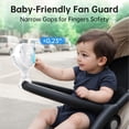 thumbnail image 2 of Stroller Fan Clip on for Baby, Flexible Tripod & Rechargeable Battery, Small Personal Fan, Mini Portable Fan for Travel, Handheld, Car (Black), 2 of 5