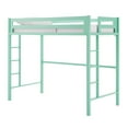 thumbnail image 5 of Walker Edison Premium Deluxe Twin Metal Loft Bed, Mint, 5 of 9