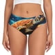thumbnail image 1 of Balery Colorful Flower Sea Turtle Ropa Interior de Algodón para Mujer con Dibujo – Braguitas Cómodas y Elásticas, Estilo Clásico-Large, 1 of 6