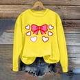 thumbnail image 5 of Erwazi Valentines Sweatshirts for Women Heart Graphic Pullover Crewneck Long Sleeve Tops, 5 of 5