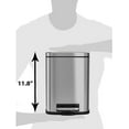 thumbnail image 2 of SoftStep 1.32 Gallon Small Bathroom Trash Can with Lid and Odor Filter, Removable Inner Bucket, 5L Slim Space-Saving Wastebasket Bin for Bedroom Kitchen Living Room Home Office Garage, 2 of 7