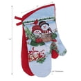 thumbnail image 2 of Christmas Oven Mitts 2Pcs Snowman Couple - Ensemble De 2, 2 of 2