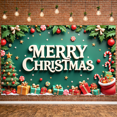 thumbnail image 6 of Festive Design Merry Christmas Banner Decorative Holly Candy Cane for Holiday Party Indoor Celebration Winter Event, 6 of 9
