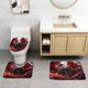 thumbnail image 2 of Tokyo Ghoul Juego de 3 alfombras de baño de coral fleece: tapete de baño + alfombra de inodoro en forma de U + funda de tapa de inodoro en forma de O, 2 of 6