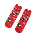 thumbnail image 2 of Hometravel Pair of Christmas Socks, Cute Cartoon Design Mid-Crew Socks, Holiday Themed Socks for Autumn Winter Warmth, Festive Footwear for Cold Weather, 2 of 6