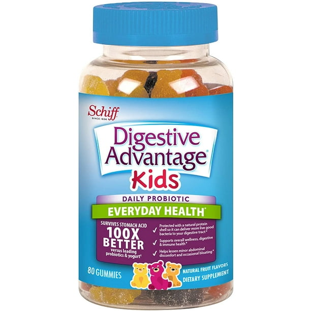 3 Pack - Digestive Advantage Kids Daily Probiotic Gummies, 80 ct