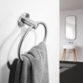 thumbnail image 2 of Hand Towel Ring for Bathroom, Durable SUS304 Stainless Steel, Brushed Nickel, Modern Style, 2 of 8