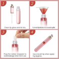thumbnail image 5 of Paquete de 12 botellas rellenables de 6ml, color rosa, muestras, tubos de brillo labial, 5 of 5