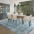 thumbnail image 4 of Cydiria Vintage Boho Traditional Oriental Faux Wool Area Rug,2' x 3', Blue, 4 of 8