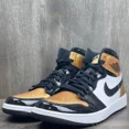 thumbnail image 2 of Ni - ke Jordan 1 High Golf Gold Toe Men’s Golf Shoes Size 12 Multicolor DQ0660-002, 2 of 5
