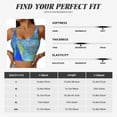 thumbnail image 7 of Fotbe Peacock Pattern Womens' Sports Bra Longline Wirefree Padded with Medium Support Sports Moisture-Wicking Workou Vest,Tank Top-X-Large, 7 of 7