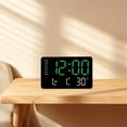 thumbnail image 4 of 10.5in LED Clock Large Display Multiple Color Option Date, Temperature, and Alarm Function for Students and Professional, 4 of 8