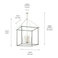 thumbnail image 3 of 52629PN Kichler Lighting Eisley - 8 Light 2-Tier Pendant-50 Inches Tall and 34.75 Inches Wide-Polished Nickel Finish, 3 of 7