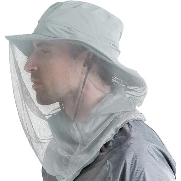 FINE MAKER Modern mesh anti-mosquito bucket hat Invisible sun protection mesh bucket hat suitable for outdoor use