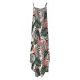 thumbnail image 6 of Fesfesfes Spring Dresses for Women Floral Print Camis Dress Loose Casual Sleeveless High Slit Sling Dress Vacation Beach Boho Dress, 6 of 7