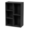 thumbnail image 2 of IRIS USA 5-Compartment Wood Organizer Bookcase Storage Shelf, Black, 2 of 2