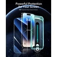 thumbnail image 2 of Protector de pantalla ESR para iPhone 14 Pro [dureza 9H] [paquete de 3], 2 of 9