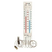 Taylor Thermometer Plastic White 9.75 in.