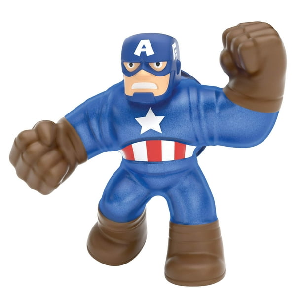 Paquete de héroes Marvel con licencia de Heroes of Goo Jit Zu - Capitán América Multicolor (41057)