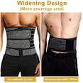 thumbnail image 4 of COMFREE Neoprene Sauna Waist Trainer Corset Sweat Belt for Men Weight Loss Body Shaper Compression Trimmer Workout Fitness Fat Burner Back Support, 4 of 7