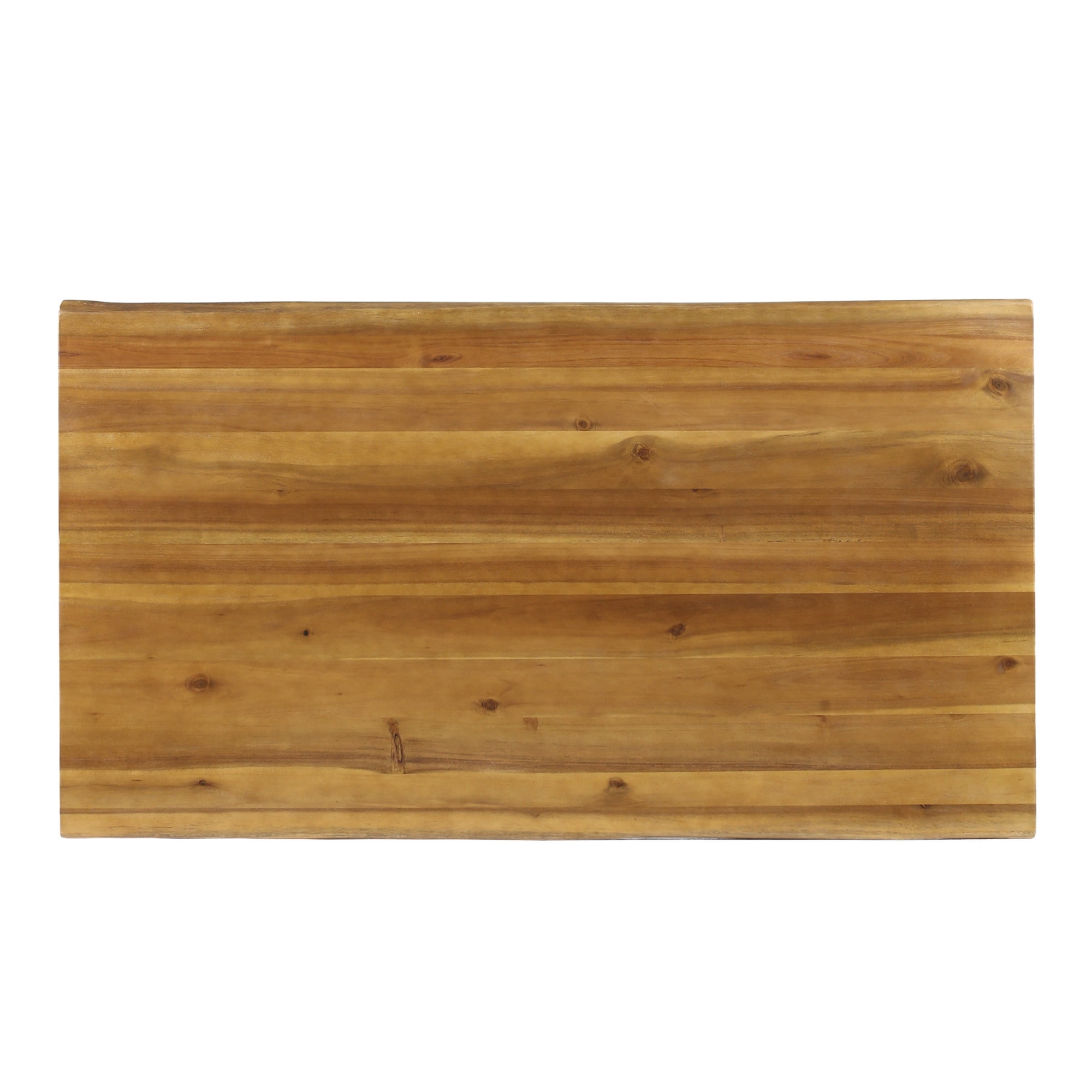 Wood Coffee Table for Living Room,Farmhouse Coffee Table with Metal Base for Living Room,Outdoor,18'' H X 27.25'' W X 43.25'' L