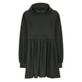 thumbnail image 3 of Lilgiuy Trendy Women's Casual Over Sized Sweatshirt Long Sleeve Dress Round-Neck Ladies Patchwork Mini Dresses Gifts for Your Bosom Friend, 3 of 4