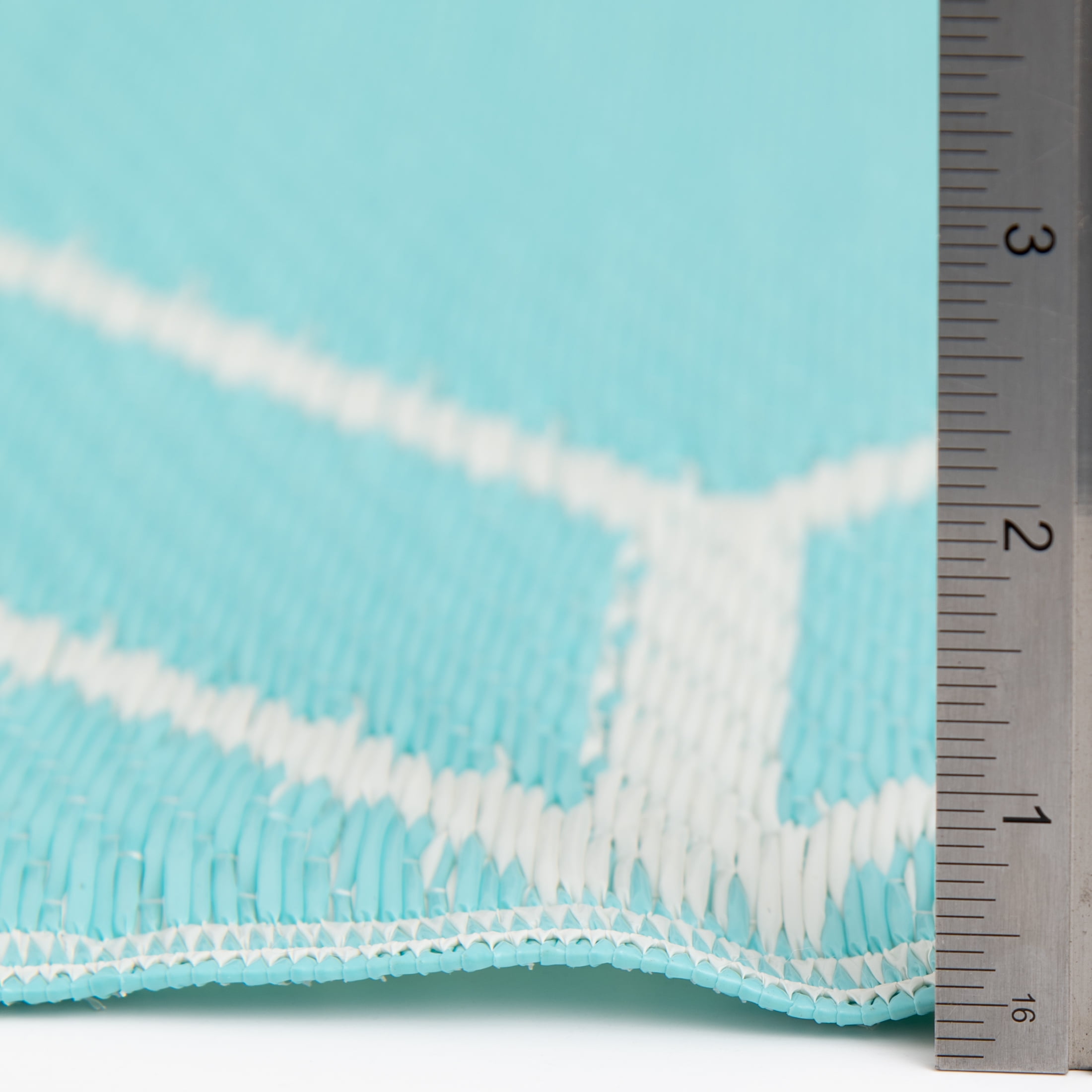 Mainstays 5'x7' Aqua Geo Plastic Outdoor Rug
