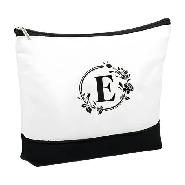 Stylish and Practical Canvas Letter Print Makeup Bag Ideal for All Girls