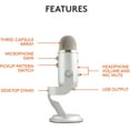 thumbnail image 6 of Restored Blue Microphone - Yeti Silver (Refurbished), 6 of 9