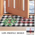 thumbnail image 3 of Merry Christmas Crystal Velvet Non-slip Floor Mat, Entryway Doormat Durable Low-Profile Mat Home Decor, Mats Washable Kitchen Bathroom Laundry Bedroom Living Room Door Mat 30x17in, 3 of 7
