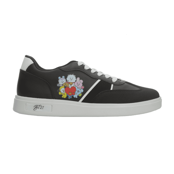 Tenis BT21 BTS Kpop Niña Negro Casual Cintas Juvenil T22-26 negro 24