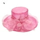 thumbnail image 1 of Flor Red Hilo Sombrero para el sol Playa Protector solar Sombrero para el sol Mujer Organza Sombrero de copa Wmkox8yii jkg5765, 1 of 2