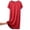 Red, variant on Dresses Solid Color Women Casual Dress For Home Leisure Short Sleeve O-Neck Dress For Summer Fall Cozy Sundress Wedding Guest Dress