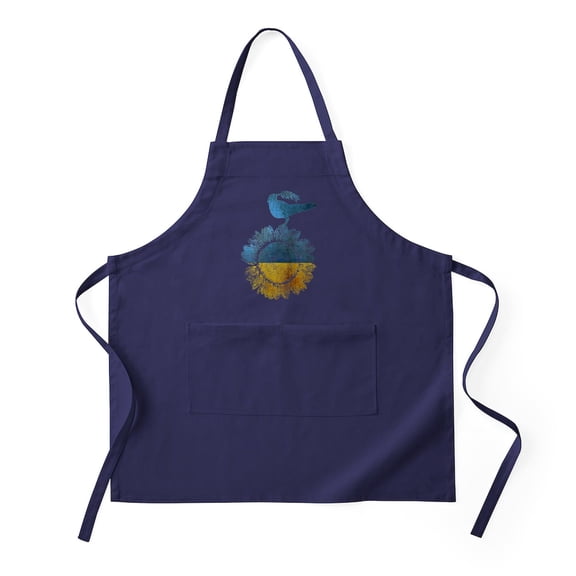 CafePress - Ukrainian Peace Bird - Kitchen Apron with Pockets, Grilling Apron, Baking Apron
