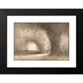 thumbnail image 2 of William West 18x14 Black Modern Framed Museum Art Print Titled - A Column of Oriental Travelers Scattered by a Dust Storm (The Israelites Passing Through the Wilderness Preceded by the Pilla, 2 of 5
