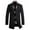 Black, variant on Mens Mid Long Coats Fall Winter Slim Fit Notched Collar Single Breasted Pea Coat Warm Soft Comfy Wool Overcoat with Pocket