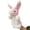 B, variant on Easter Bunny Plush Hand Puppet Soft Interactive Rabbit Animal Puppet Cuddly Stuffed Bunny Hand Doll for Storytelling Role Play Easter Birthday Gift Kids 10.24Inch