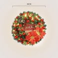 thumbnail image 2 of BOBOMOTI Christmas Wreath Decorations, Artificial Xmas Wreath with Berries, for Indoor Outdoor Home Party Hanging Decorations Clearance, 2 of 4