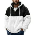 thumbnail image 2 of Miluxas Men's Full-Zip Hoodie, Fleece Hooded Sweatshirt with Zipper Black 6(M), 2 of 5