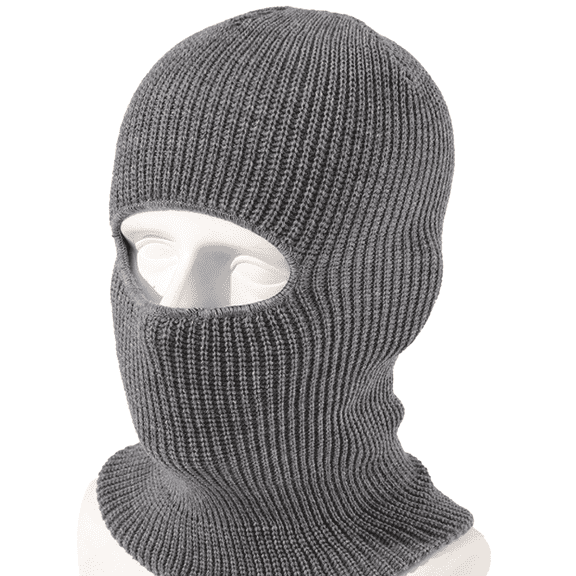 TELOLY Face Mask Warm Single Hole Ski Mask Skin-Friendly and Breathable Beanies,Dark Gray