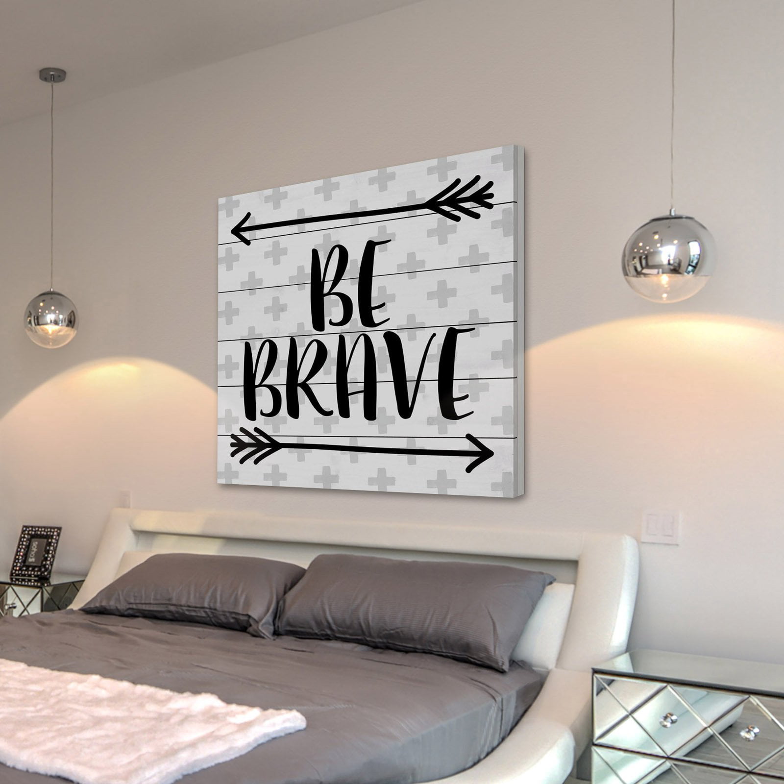 Marmont Hill "Brave Arrows" by Diana Alcala Painting Print on White Wood