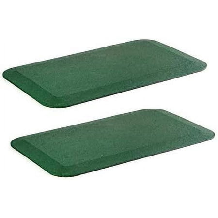 Playsafer Playground Safety Rubber Wearmat for Swings & Slides, 1" Thick, 24" x 40", 2 Pack, Green