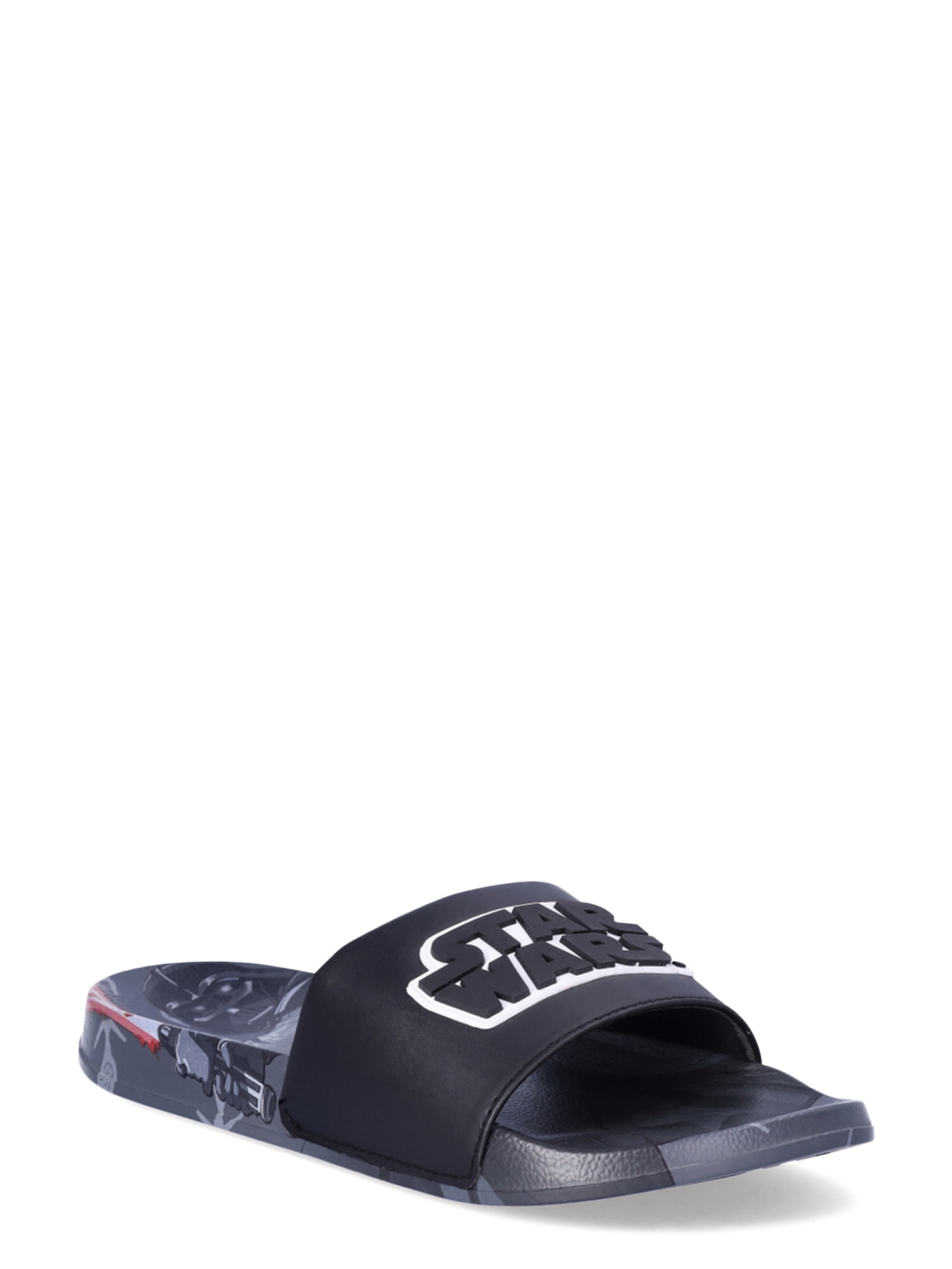 Star Wars Mens Darth Vader & Storm Tropper Soccer Slide Sandal, Sizes 7-13