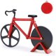 thumbnail image 1 of Cortador de pizza para bicicleta, cortador de pizza doble de acero inoxidable antiadherente de grado alimenticio, diseño profesional. Afortunado Sencillez, 1 of 4