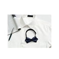 thumbnail image 5 of INSPIRE CHIC Corbatas de moño preatadas para hombres en color sólido, cuello, fiesta de bodas, esmoquin, color azul marino, talla única, 5 of 5